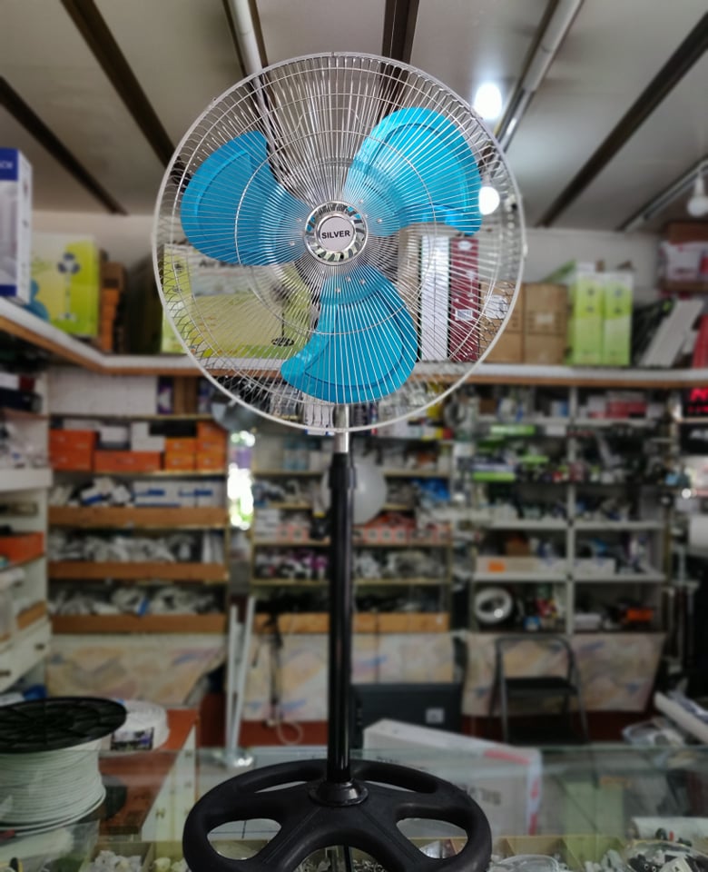 Silver - FS-50A - Stand Fan - elgalilnet